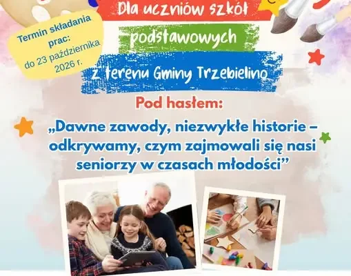 Konkurs plastyczny w Gminie Trzebielino: dzieci odkryją dawne zawody seniorów