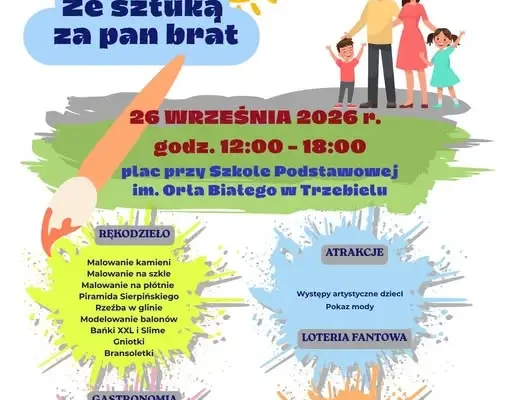 Festyn rodzinny „Ze sztuką za pan brat” w Trzebielu – już w sobotę