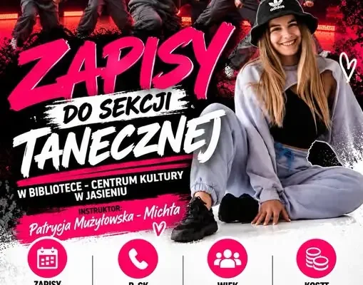 Zajęcia taneczne dla dzieci i młodzieży w B-CK Jasień