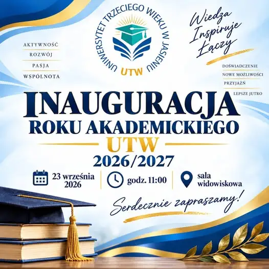 Inauguracja roku akademickiego 2026/2027 w UTW w Jasieniu