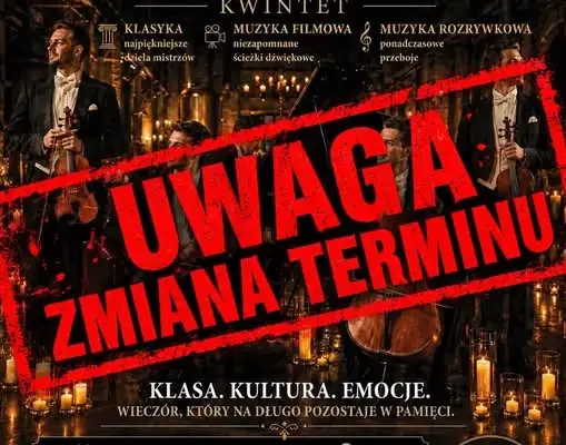 Koncert „Dżentelmeni w blasku świec” przeniesiony na kwiecień 2027
