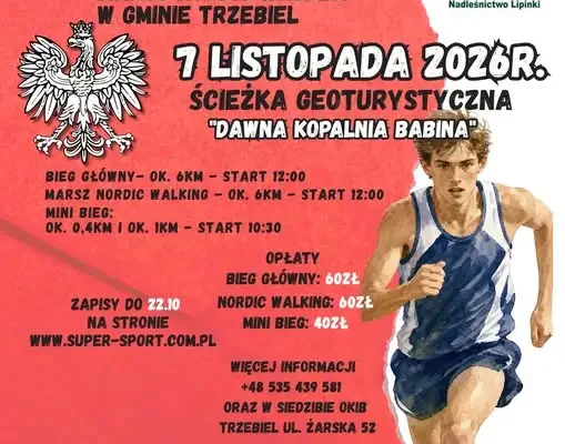 Bieg Niepodległości w Gminie Trzebiel powraca – tym razem także z Nordic Walking