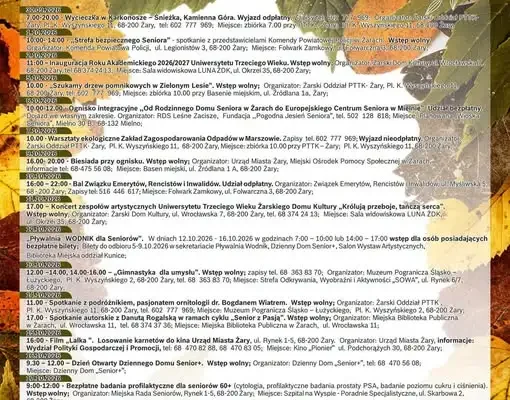 Żary: Strefa Bezpiecznego Seniora w ramach Lubuskiego Tygodnia Seniora