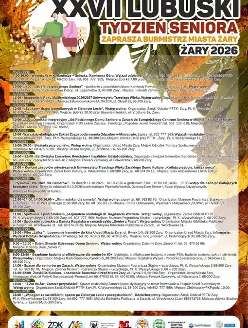 Żary: Strefa Bezpiecznego Seniora w ramach Lubuskiego Tygodnia Seniora