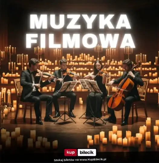 Muzyka filmowa przy blasku świec w Żarach – koncert kwartetu smyczkowego