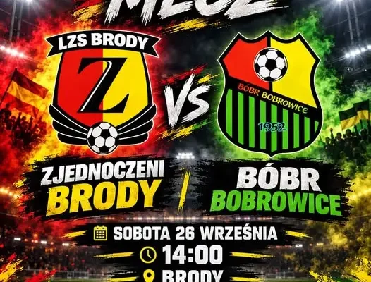 Zjednoczeni Brody podejmą Bóbr Bobrowice w sobotnim meczu ligowym