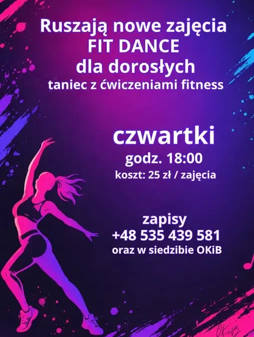 Nowe zajęcia Fit Dance dla dorosłych – startują w czwartki o 18:00