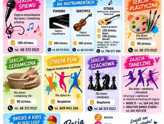 Lubsko: Centrum Kultury zaprasza na zajęcia twórcze, muzyczne i ruchowe