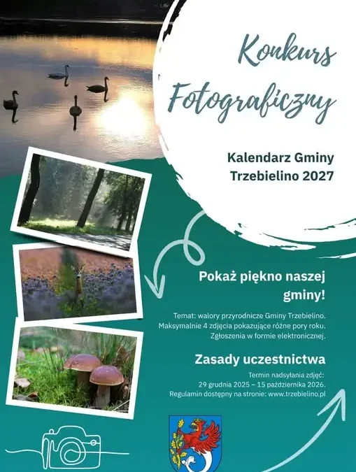 Konkurs fotograficzny: Twoje zdjęcie może trafić do Kalendarza Gminy Trzebielino 2027