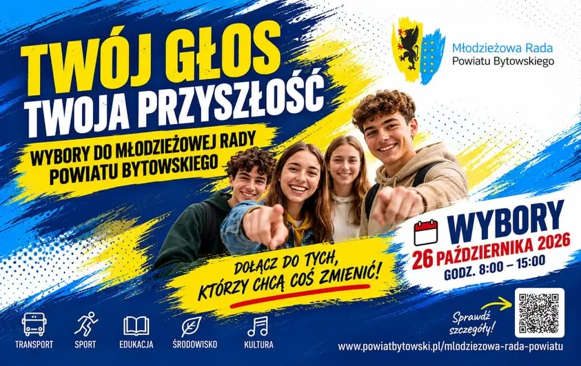 Wybory do Młodzieżowej Rady Powiatu Bytowskiego – 26 października 2026