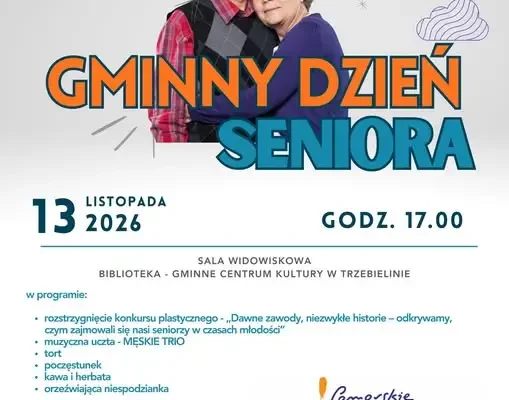 Gminny Dzień Seniora w Trzebielinie – zaproszenie na 13 listopada