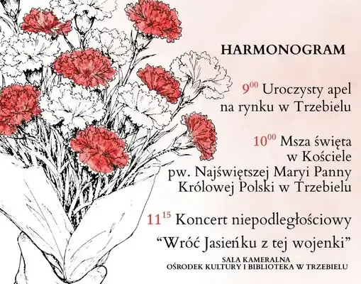 Trzebiel uczci 108. rocznicę niepodległości – apel, msza i koncert