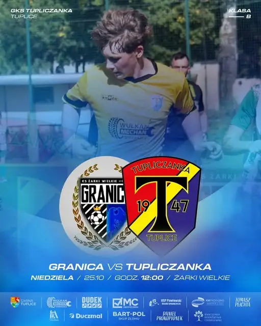 Tupliczanka Tuplice zagra z Granicą Żarki Wielkie w 9. kolejce B klasy