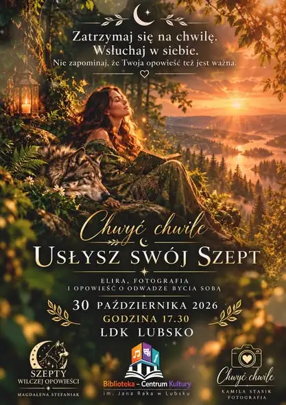 Biblioteka w Lubsku zaprasza na wieczór poezji i refleksji 30 października