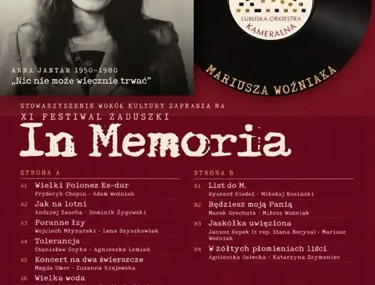 XI Festiwal Zaduszki „In Memoria” w Lubsku – koncert pełen wspomnień