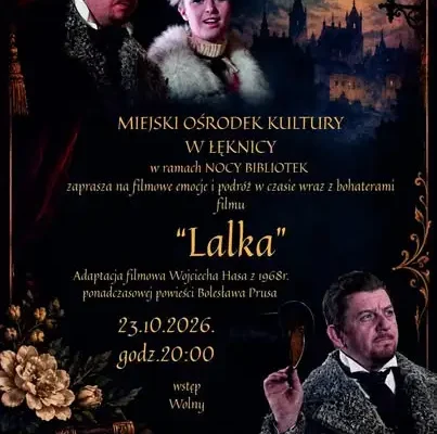 Noc Bibliotek 2026: bajka o Kopciuszku i filmowy wieczór z „Lalką”