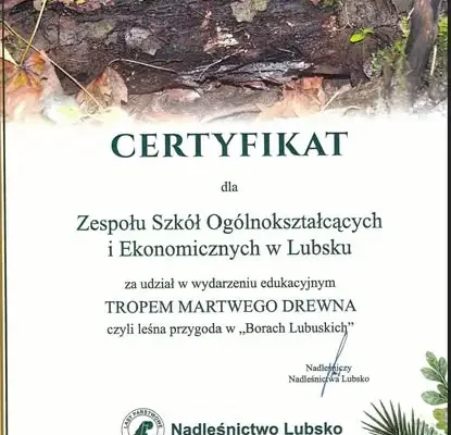 Uczniowie z Lubska odkrywali tajemnice martwego drewna w Borach Lubuskich