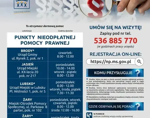 Bezpłatna pomoc prawna i mediacje w powiecie żarskim – sprawdź, jak skorzystać