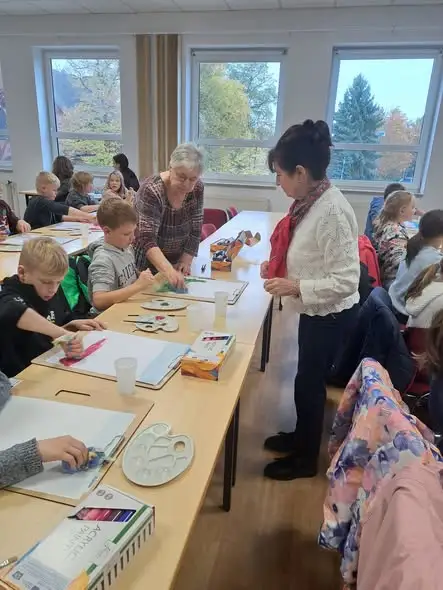 Młodzi malarze z Jasienia i Spreetal tworzyli w Döbern
