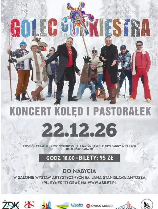 Golec uOrkiestra z kolędami w Żarach – koncert 22 grudnia 2026
