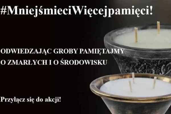 Zaduszki bez plastiku – gmina Jasień zachęca do ekologicznych odwiedzin grobów